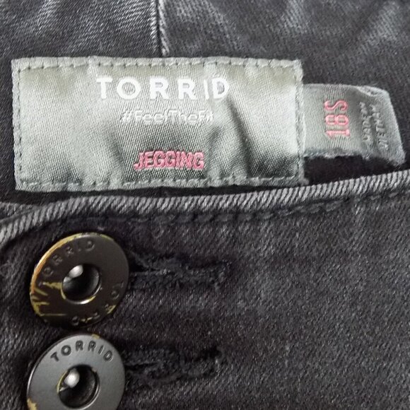 Torrid Jeggings Size 18S Black - Picture 3 of 5
